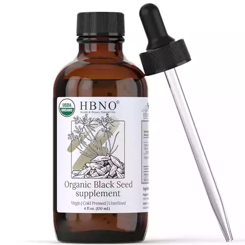 Organic Black Seed Oil (USDA Certified, cold pressed)